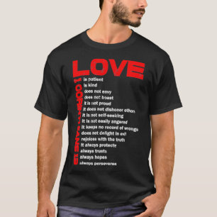 T-shirt L'amour est patient 1 Corinthiens