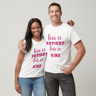 T-shirt L'amour est patient, l'amour est gentil