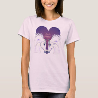 T-shirt L'amour est pour toujours bébé Arabe de dames de