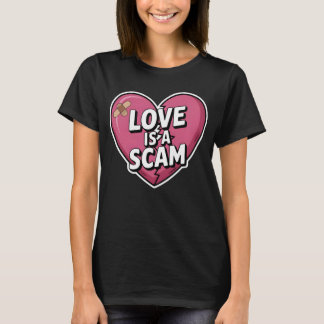 T-shirt L'amour est une arnaque Anti Saint Valentin