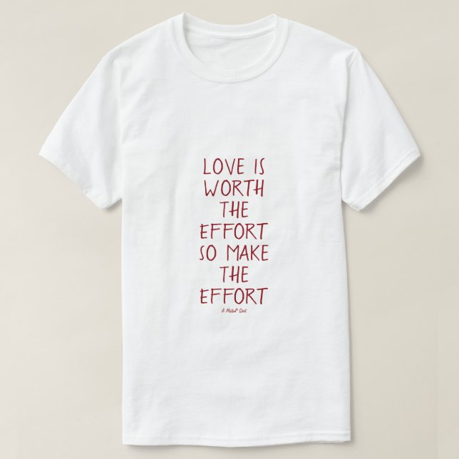 T-shirt L'Amour Est - Une Chemise MisterP (Design devant)