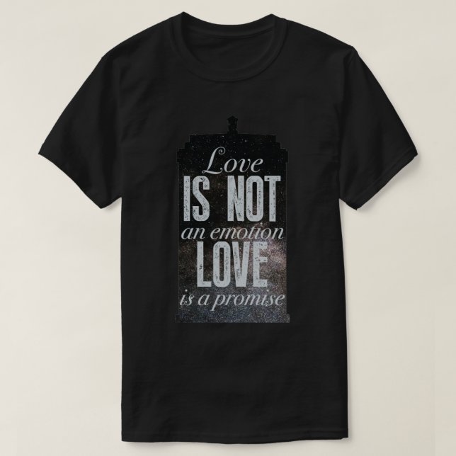 T-shirt L'amour est une promesse (Design devant)