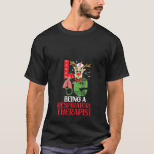 T-shirt L'amour être un thérapeute respiratoire Noël RT Xm