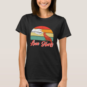 T-shirt L'amour fait mal au perroquet piquer à la main l'o