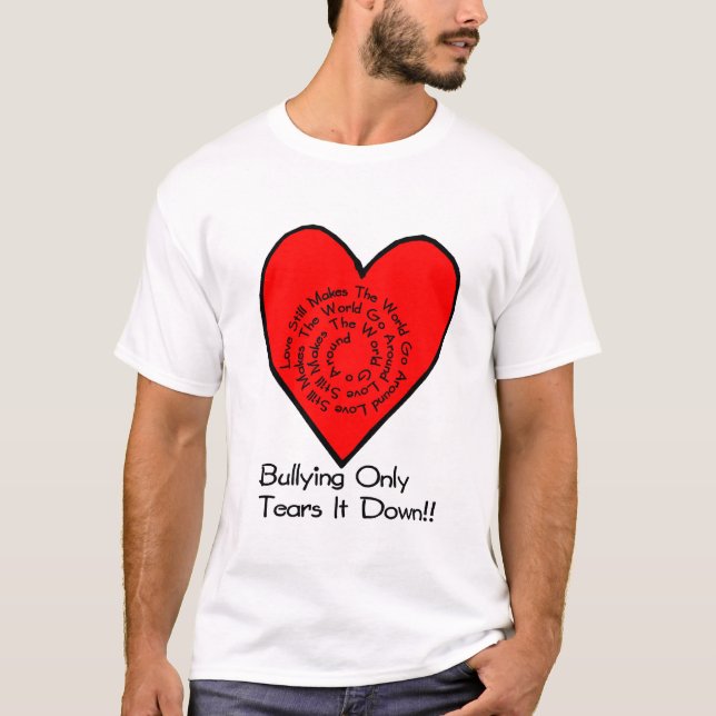 T-shirt L'amour fait toujours le monde circuler (Devant)