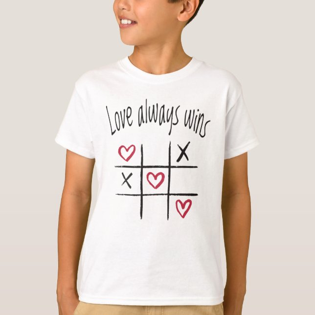 T-shirt L'amour gagne toujours (Devant)