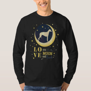 T-shirt L'Amour Greyhound Windhound À La Lune