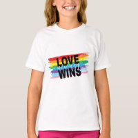 L'amour LGBTQIA gagne toujours Rainbow Pride T-shi