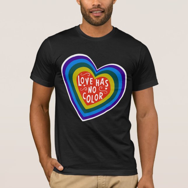 T-shirt L'amour n'a aucun antiracisme/discrimination de (Devant)