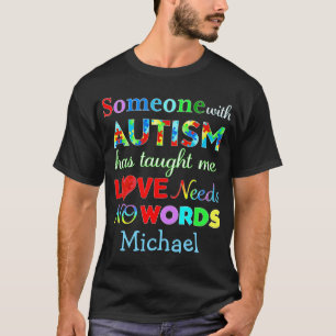 T-SHIRT L'AMOUR N'A PAS BESOIN DE MOTS AUTISME