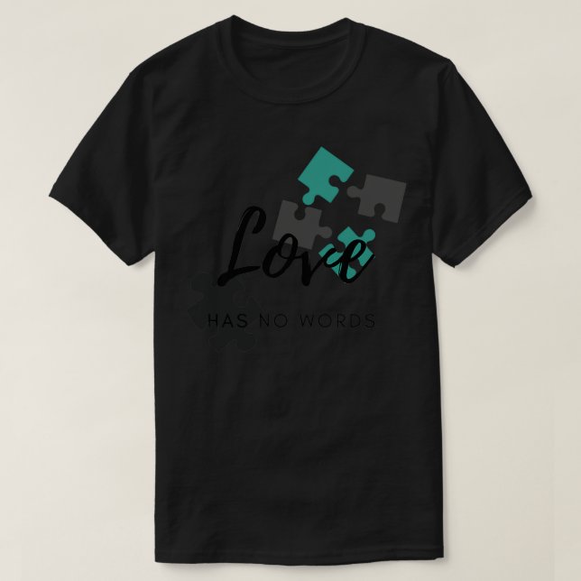 T-shirt L'amour n'a pas de mots (Design devant)