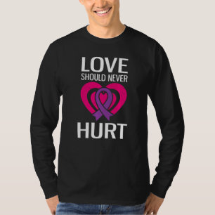 T-shirt L'amour ne devrait jamais blesser Abus narcissique