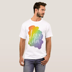 T-shirt L'amour ne voit pas de couleur Citation Inspiratio