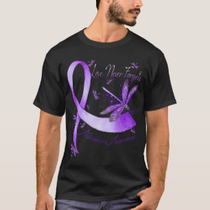 T-shirt L'amour n'oublie jamais Alzheimer Sensibilisation 