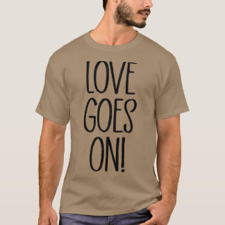 T-shirt L'amour passe au noir