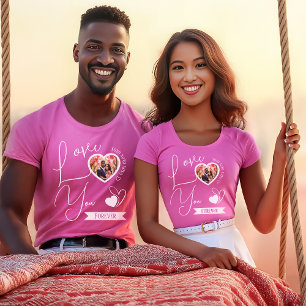 T-shirt L'amour personnalisé Vous pour la Saint Valentin