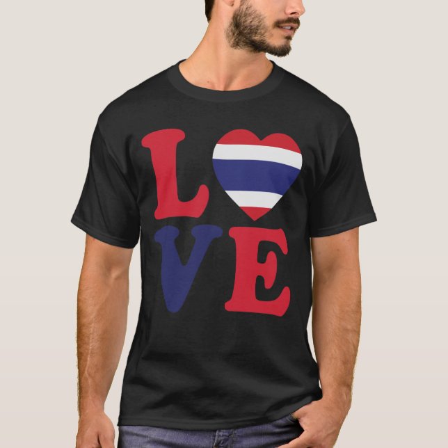 T-shirt L'amour pour la Thaïlande (Devant)