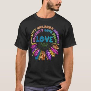 T-shirt L'amour pour l'égalité L'inclusion la diversité l'