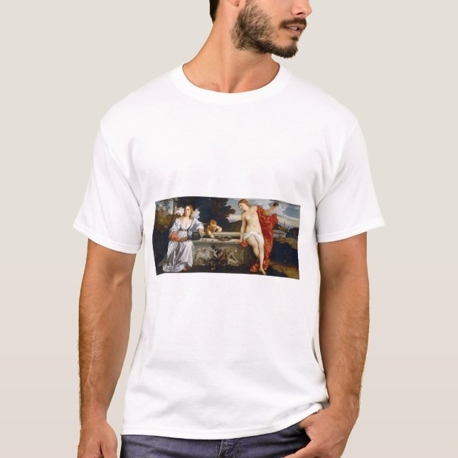 T-shirt L'amour sacré et profane, Tiziano Vecelli, 1515 (Devant)