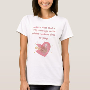 T-shirt L'Amour Trouvera Une Façon De Citer L'Art