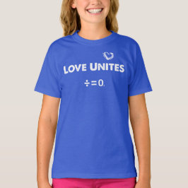 T-shirt L'amour unit la citation positive d'unité