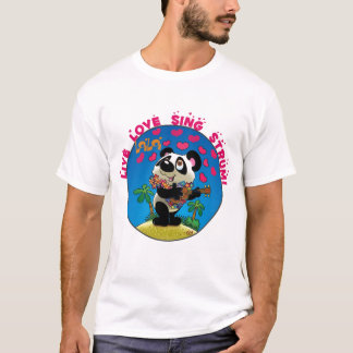 T-shirt L'amour vivant chantent le raclement