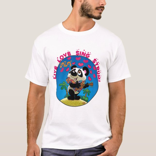 T-shirt L'amour vivant chantent le raclement (Devant)