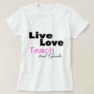 T-shirt L'amour vivant enseignent la 2ème catégorie (le