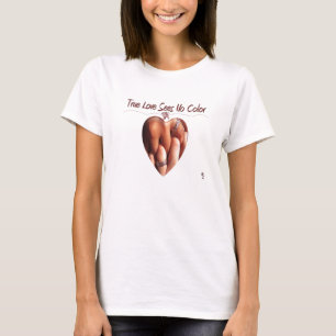 T-shirt "L'amour vrai chemise de logo ne voit aucune