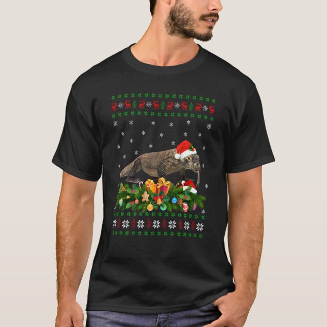 T-shirt L'Amoureux des animaux du dragon de Komodo Ugly Ko (Devant)