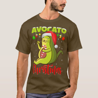 T-shirt L'Amoureux des chats d'Avocato Xmas Lights Père No