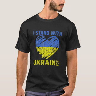 T-shirt L'Amoureux Ukrainien Je Me Trouve Au Coeur De L'Uk