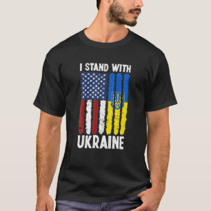 T-shirt L'Amoureux Ukrainien Je Prends Position Avec L'Ukr