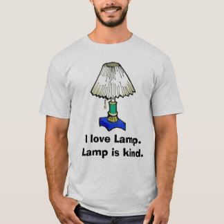 T-shirt lampe, j'aime la lampe. La lampe est aimable
