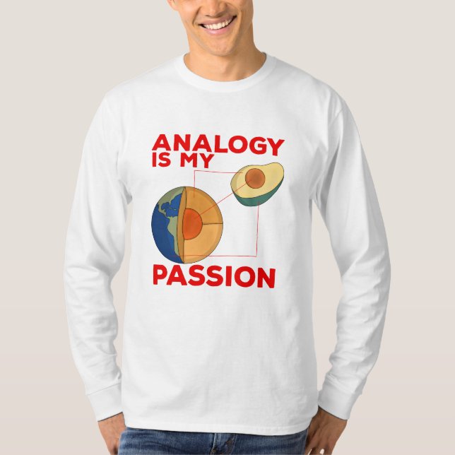 T-shirt L'analogie est ma passion (Devant)