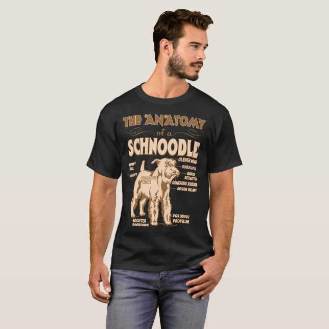 T-shirt L'anatomie du cadeau d'amants d'animal familier de (Devant entier)