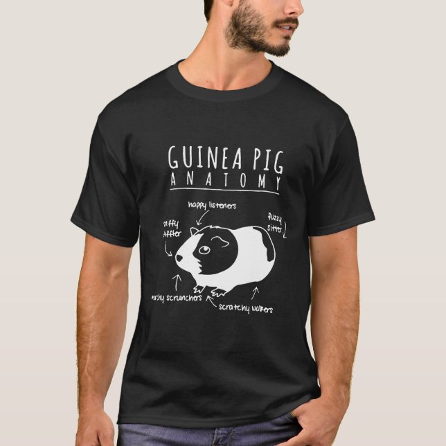 T-shirt L'Anatomie D'Un Chir De Cochon De Guinée (Devant)