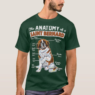T-shirt L'anatomie d'une chemise Saint BernardFunny