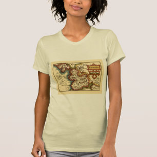 T-shirt Lancashire Comté Angleterre Ancien Antiquaire Cart