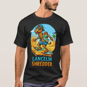 T-shirt Lancelin Shredder Surfant Chameau Dessin Animé Occ
