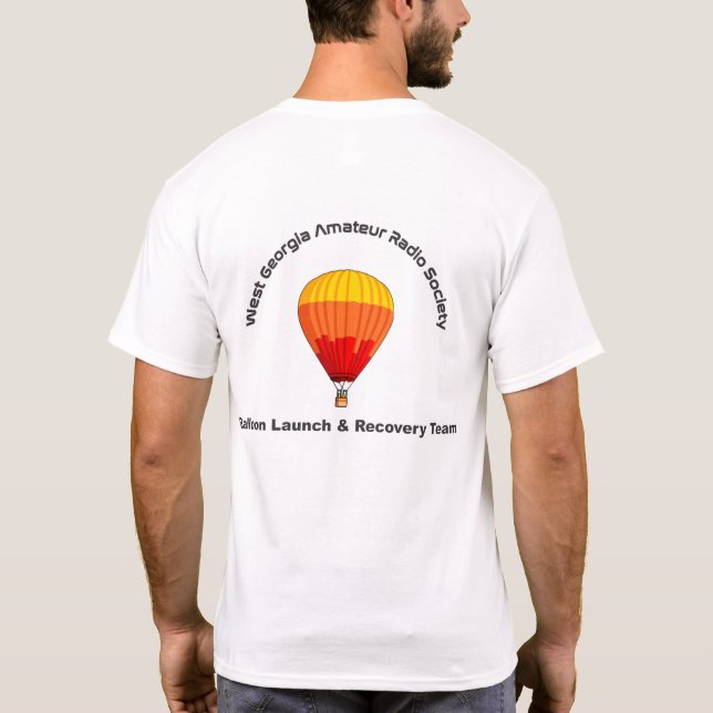 T-shirt Lancement de ballon de WGARS et équipe de (Dos)