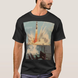T-shirt Lancement d'un sous-marin de missiles nucléaires P