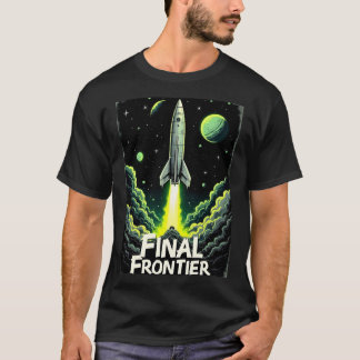 T-shirt Lancement d'une fusée spatiale rétro - Explorat sp
