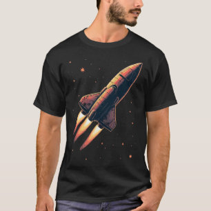 T-shirt Lancement vintage de fusée