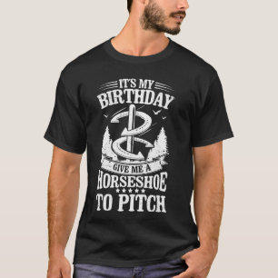 T-shirt Lancer de fer à cheval drôle Anniversaire Joueur d