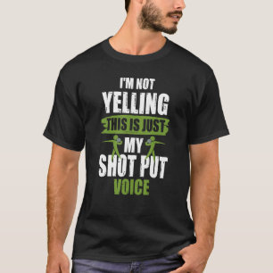 T-shirt Lancer de poids de voix de blague de lancer de put