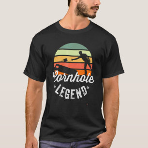 T-shirt Lancer de sac de haricot Cornhole Légende de Cornh