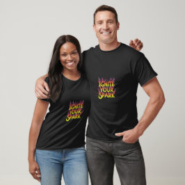 T-shirt Lancez votre étincelle." en multicolore.