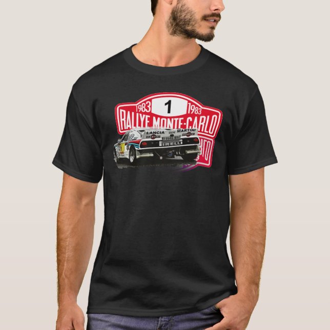 T-shirt LANCIA 037 MARTINI RALLY MONTECARLO Classic T-Shir (Devant)