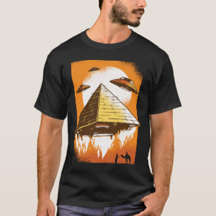 T-shirt L'ancien Alien égyptien UFO volant